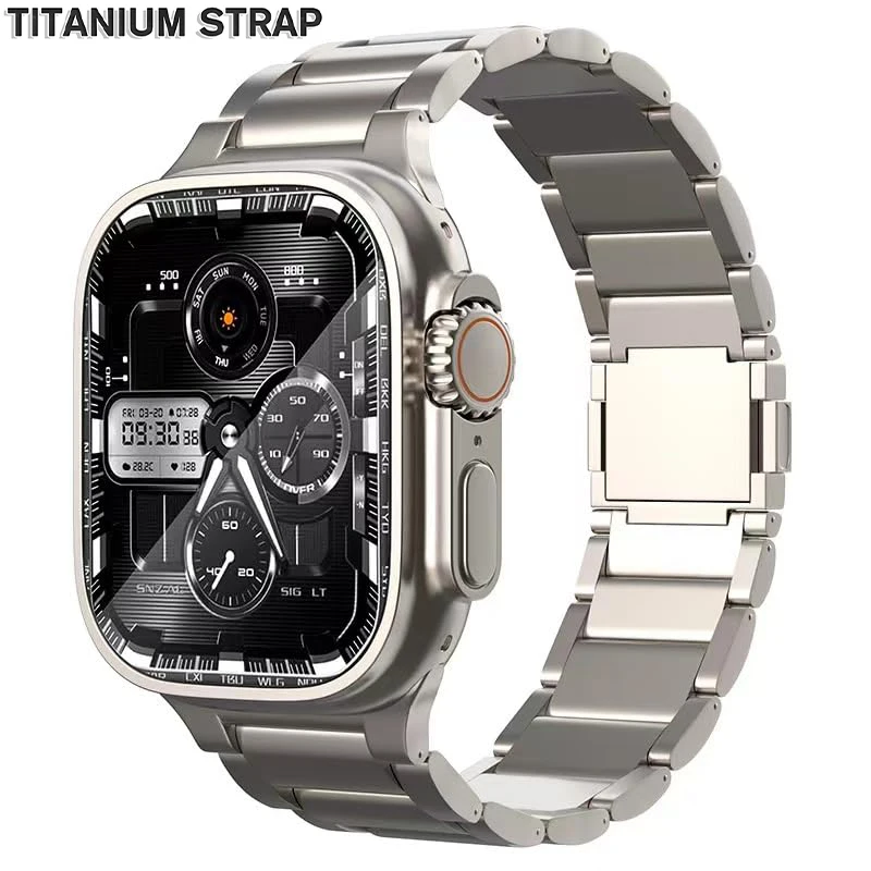 

Magnetic Strap for Apple Watch Ultra 2 49mm 46mm 42mm 44mm 45mm Titanium Metal Band for Iwatch Series 10 9 8 7 SE 6 5 4 Bracelet