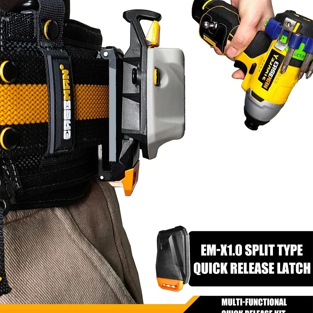 EASEMAN EM-1.0/EM-2.0/EM-3.0 Quick-Release Buckle Power Tool Belt Quick-Release Hook-and-Loop Electrician's Belt Portable Access