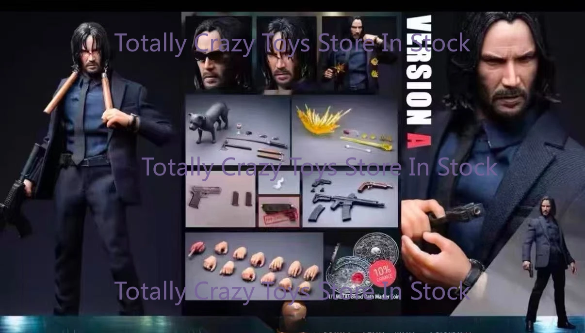 

in stock Killer Blue Shirt Fast Pursuit 4 John Wick Fang Datou AT custom 1/12 Killing God John A
