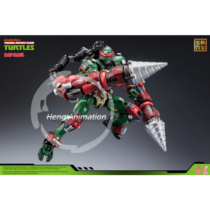 

Модная и крутая черепаха ниндзя Рафаэль HB0013 Меховая черепаха из сплава Броня Модная крутая игрушка Аниме Фигурка