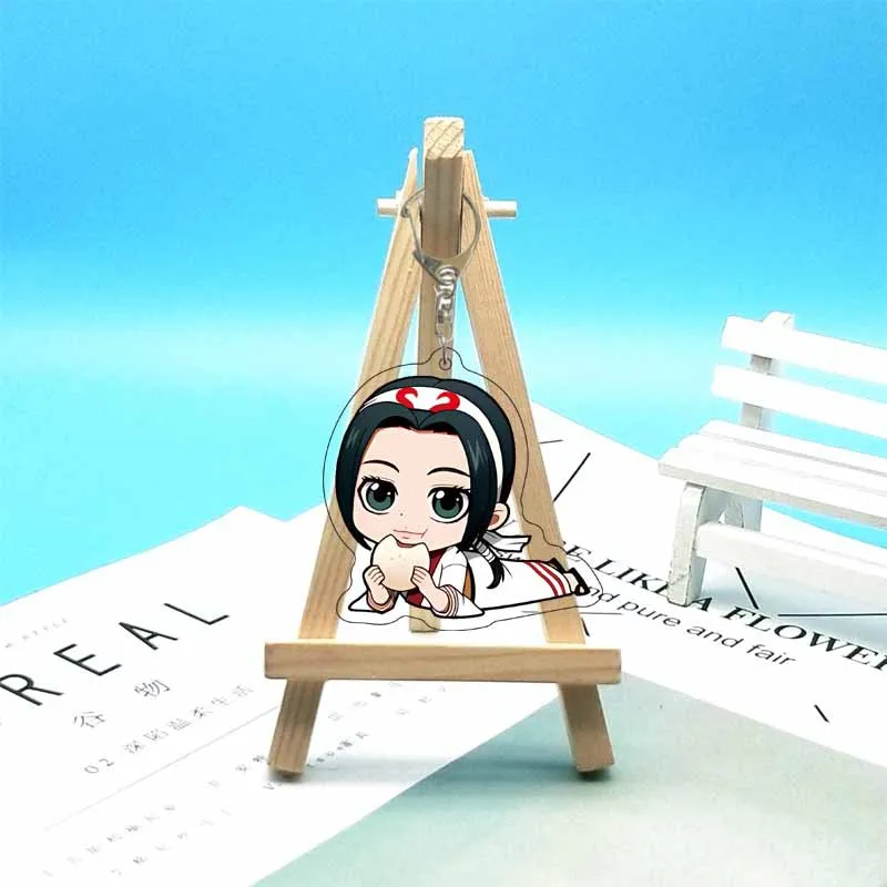 أنيمي المملكة شين كيو كاريوتين تأثيري حلي الاكريليك سلسلة المفاتيح كيرينغ الدعامة هدية عيد الميلاد