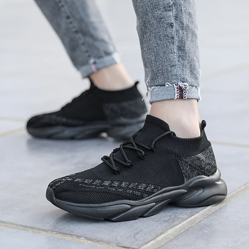 

Men's Sneakers Breathable Non Slip Thick Sole Walking Shoes Comfortable Lightweight Casual Fashion Tennis Shoes for Men