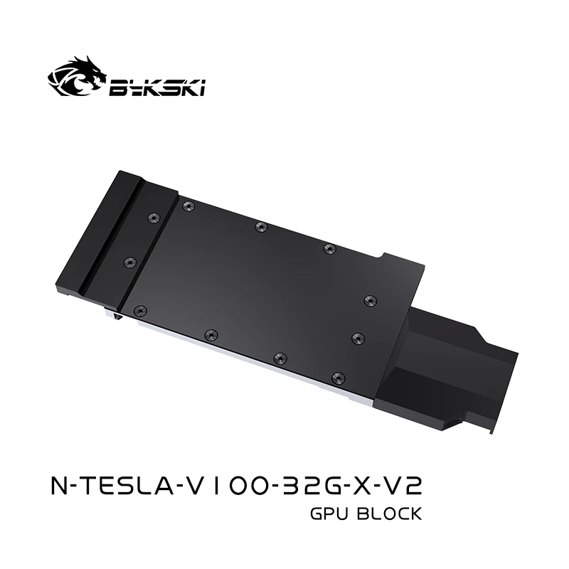 Imagem -03 - Bykski-gpu Bloco de Água para Nvidia Tesla V10032g Cartão Fhl Radiador de Refrigeração de Cobre N-tesla-v100-32g-x-v2