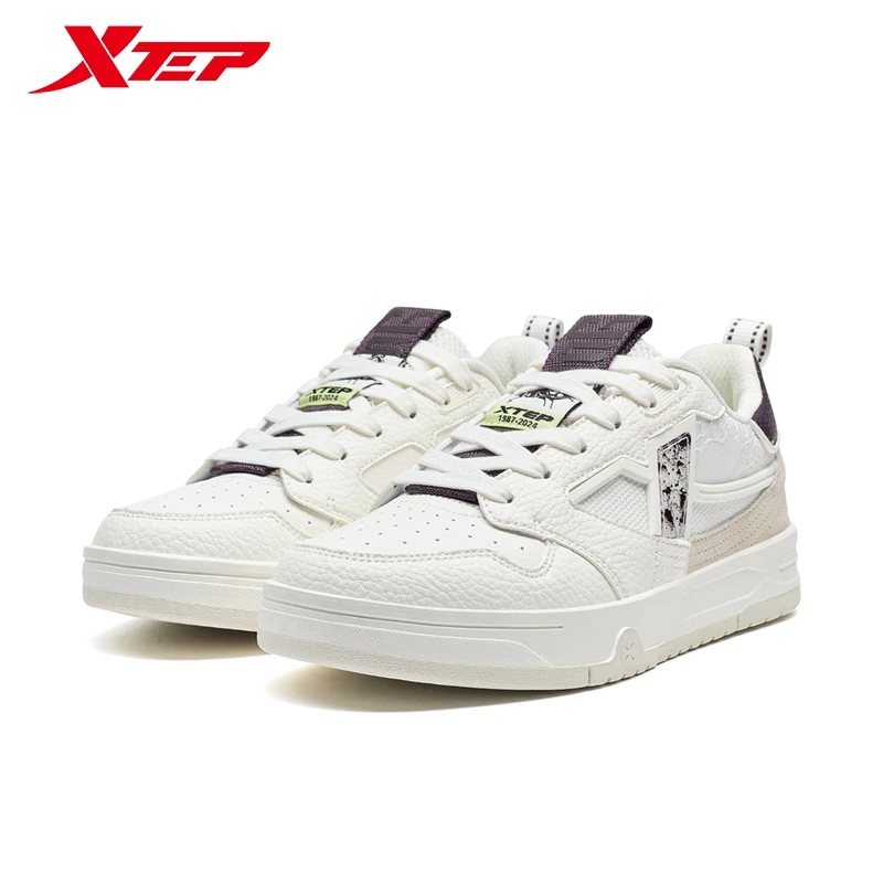 Xtep Skateboarding Shoes For Men And Women 2024 Autumn Comfortable Skate Shoes Stability Street Style Sneakers 976319310065