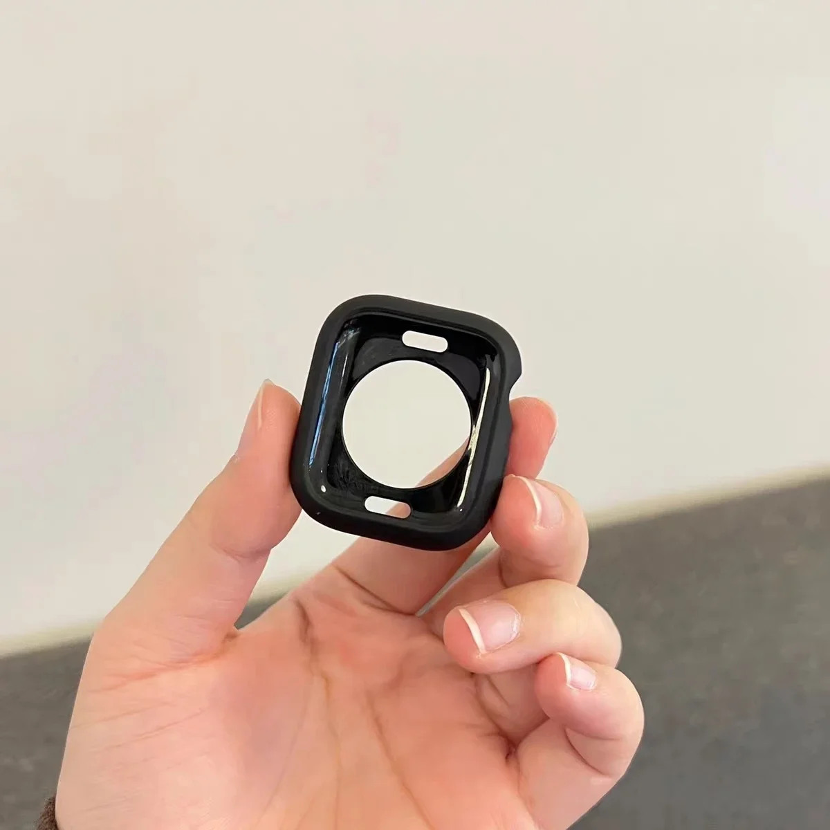 Senior Silicone protective shell case For Apple Watch cover Series 10/9/8/7/6/5/3 black 38mm 40mm 41mm 42mm 44mm 45mm 46mm 49mm