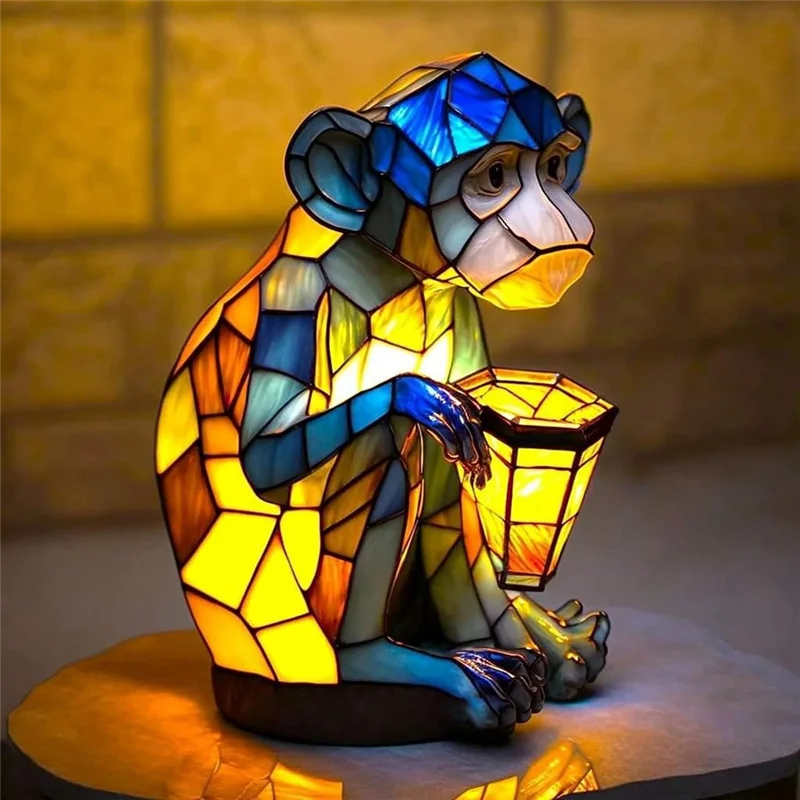 

【Hot Cake】Table Lamp, Animal Table Lamp, Bedside Table Lamp With USB A+C Ports, Bedside Lamp For Living Room Bedroom
