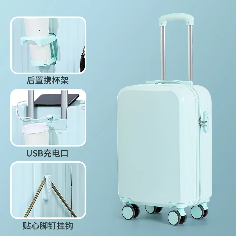 Luggage Cup Holder Model 20 Inch Silent 24 Spinner Lockbox 26 Durable and Sturdy Suitcase Trolley Case