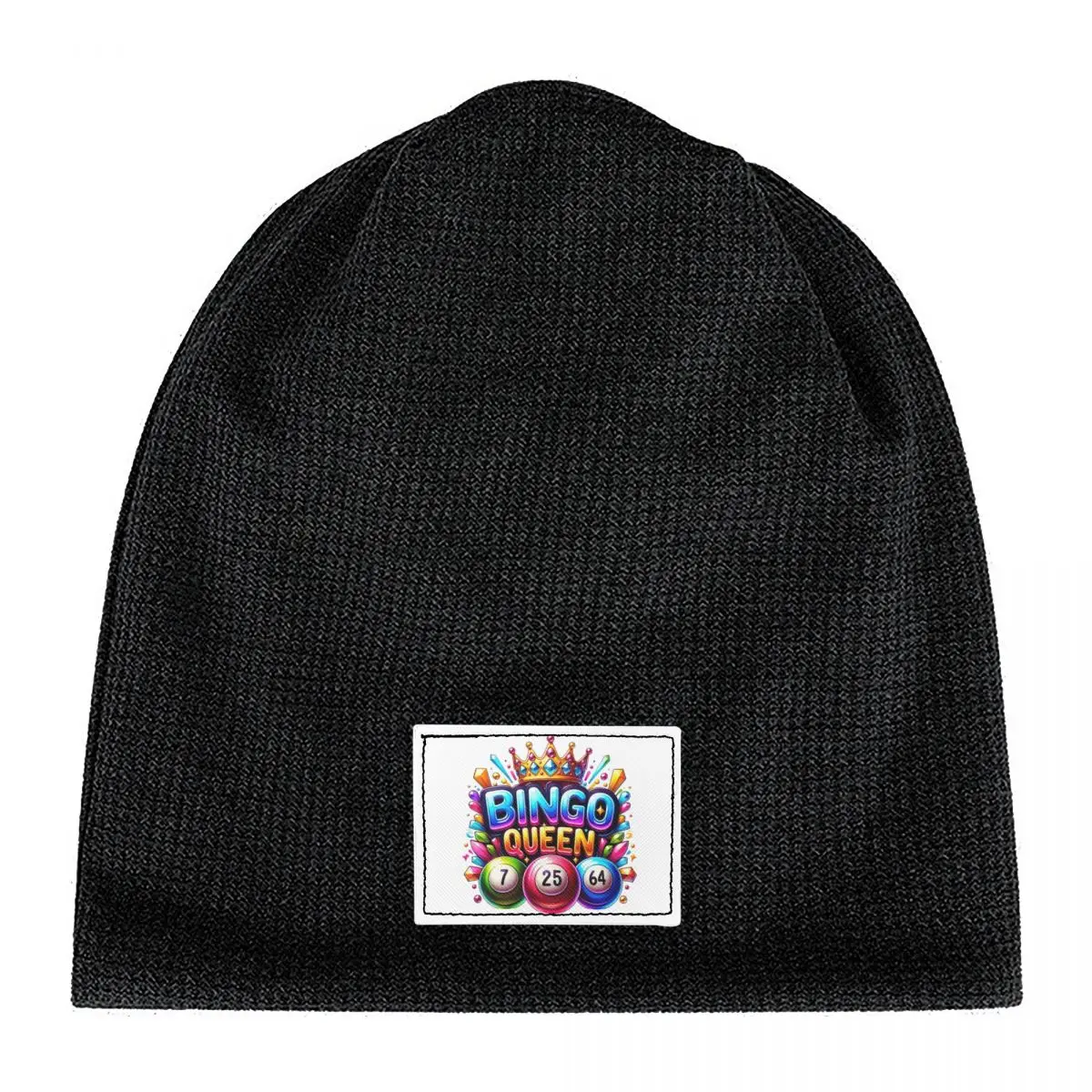 Bingo Queen Best Player Of Vacation Bingo Beanies Caps Fleece-Lined Bonnet Hat Warm Fashion Autumn Winter Outdoor Skullies Hats