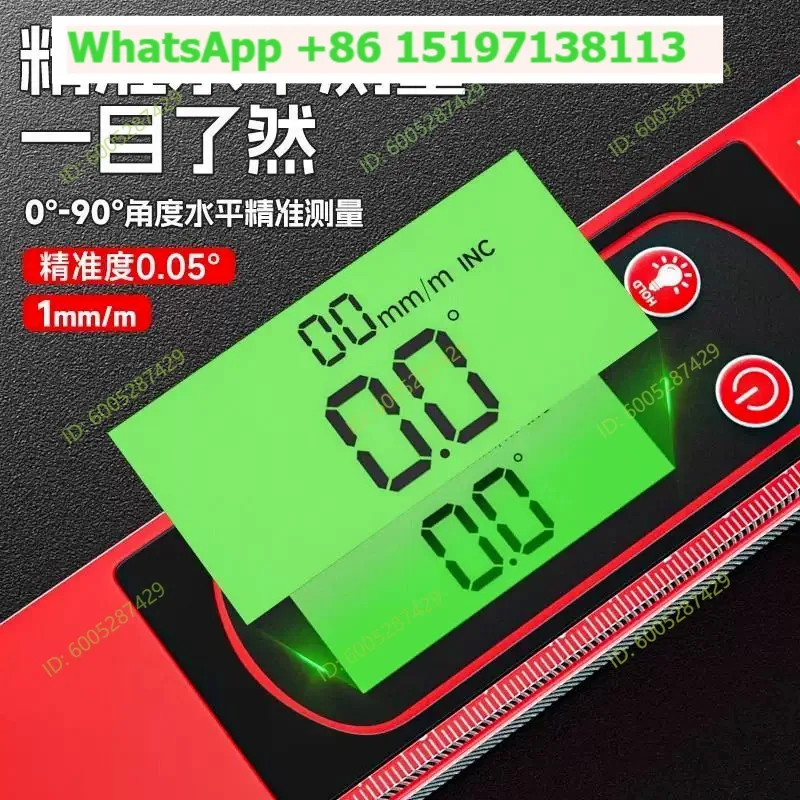 Electronic digital display level High precision level Measuring instrument Slope ruler Inclination