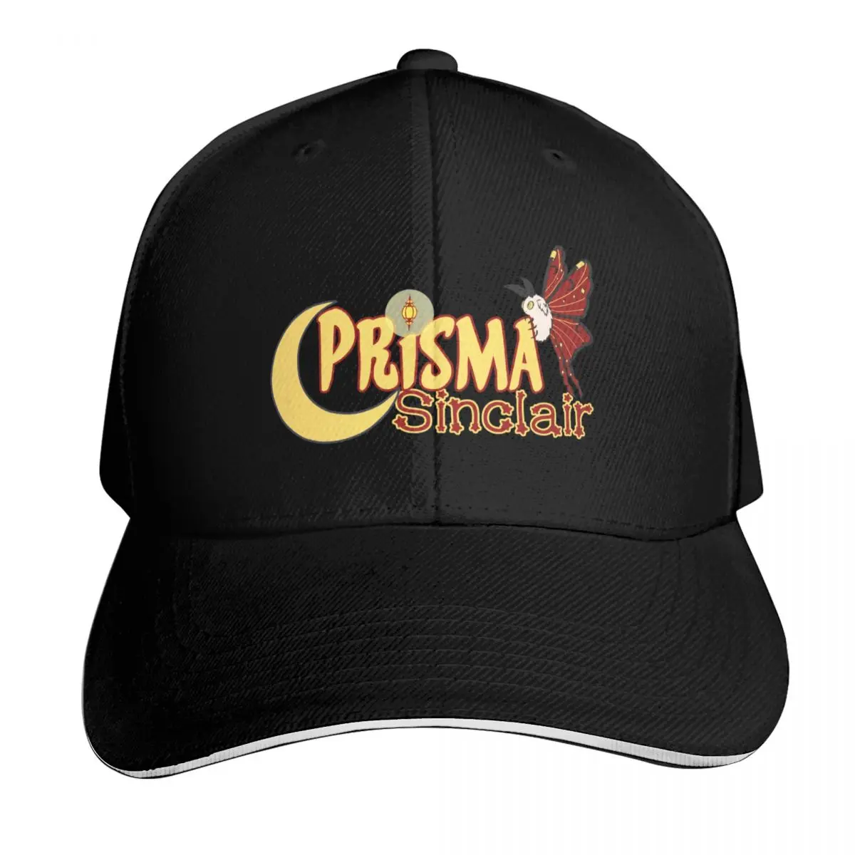 Prisma Sinclair Logo Baseball Cap Cotton Twill Breathable Contrast Two Tone Brim Snapback Flat Bill