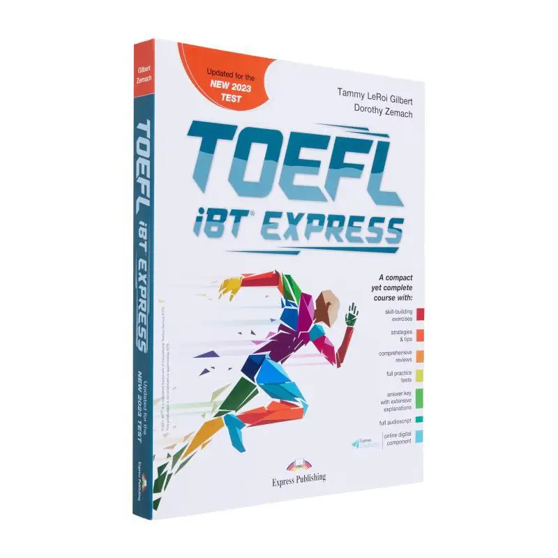 

TOEFL IBT EXPRESS Обновлен для нового теста 2023. Книга для студентов с приложением DigiBook Express. 9781399214285.