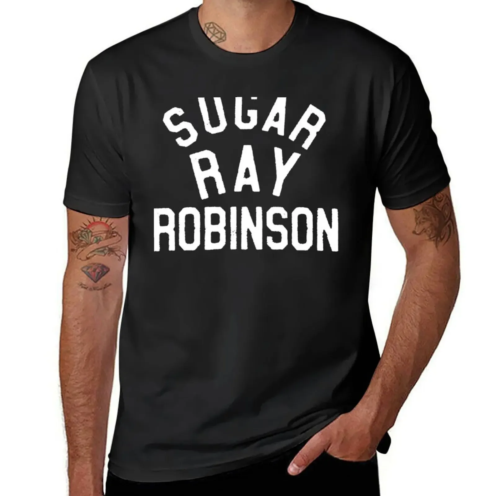 Sugar ray robinson T-Shirt oversized graphic tee basketball graphic tees anime t shirts mens t shirts