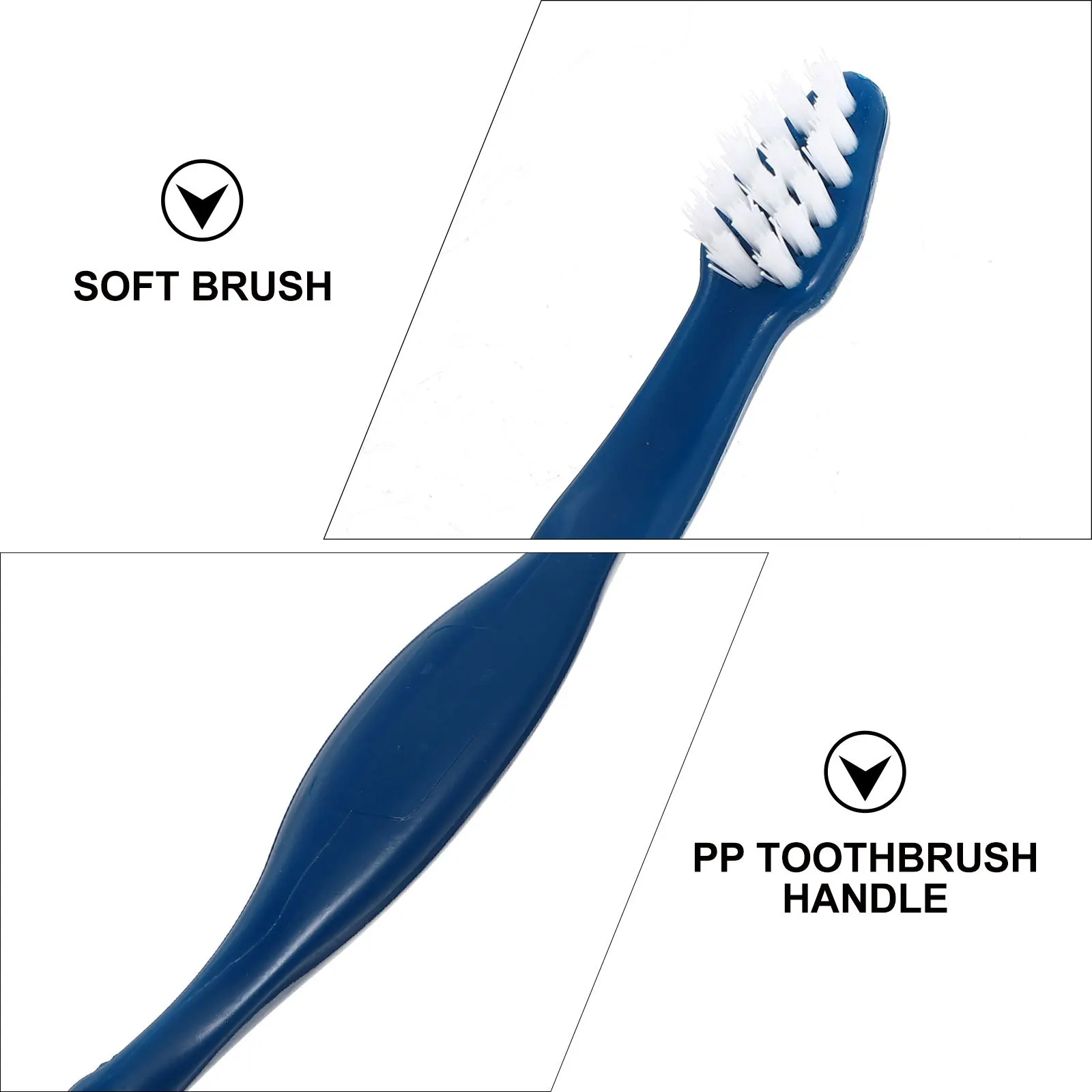 

3Pcs Pet Toothbrush Double Head Design for Dog Teeth Cleaning Brush Moderate Hardness Anti-Slip Handle Easy to Use Fast Drying
