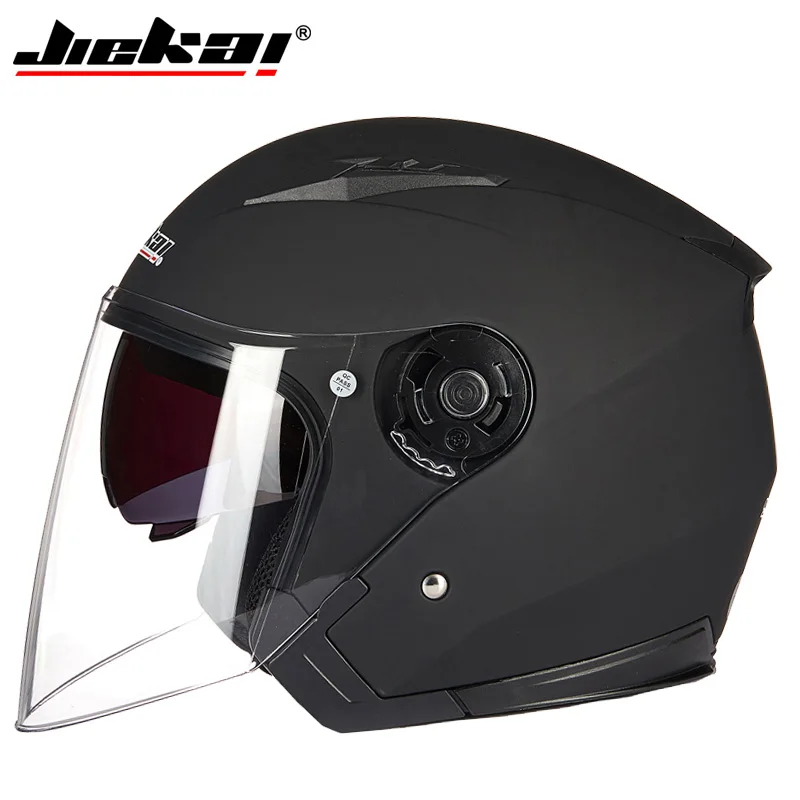 Genuine JIEKAI Helmet Motorcycle Motorbike Dual Lens Summer Winter Open Face Helmet Moto capacete para motocicleta casco516