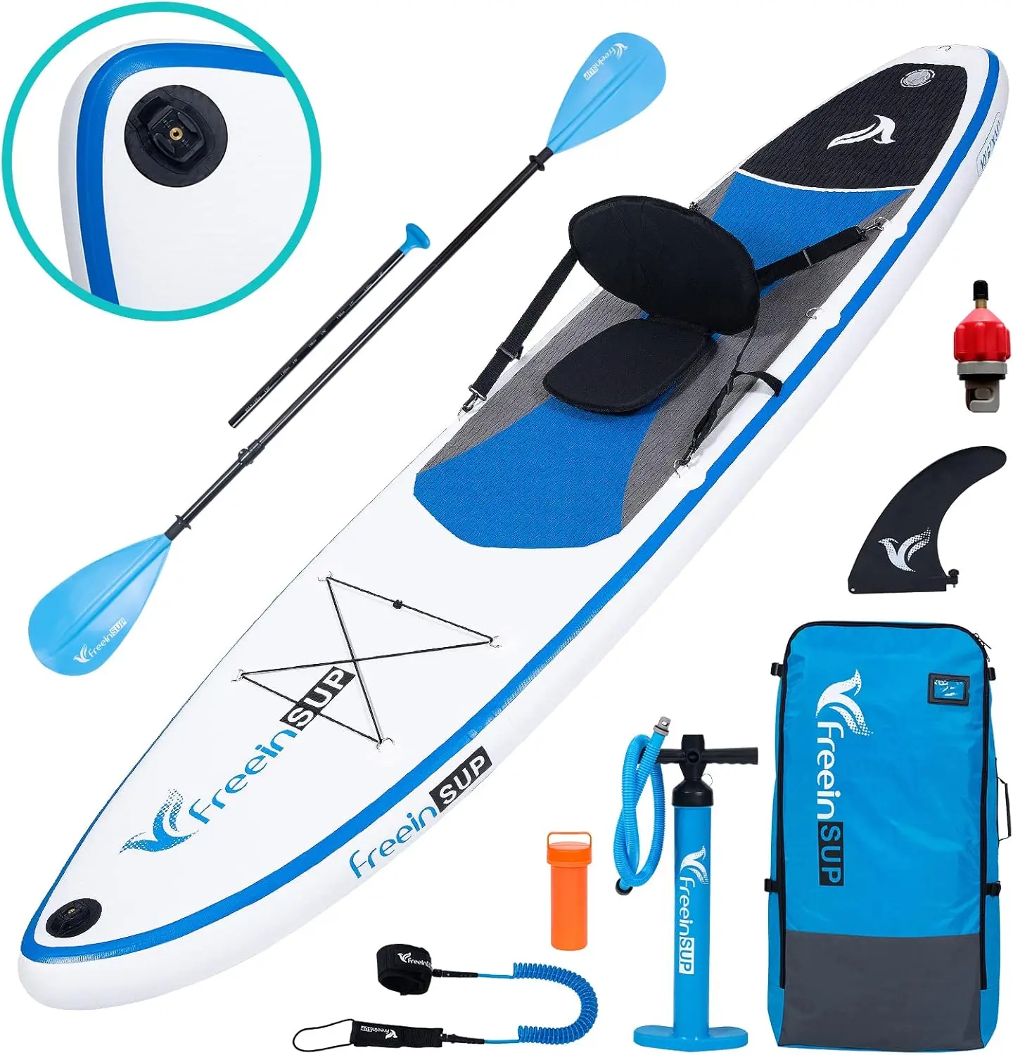 SUP Inflatable Stand Up Paddle Board with Kayak Seat,paddle boards for adults 10'/10'6”/11', accessories sup pump adaptor,sup