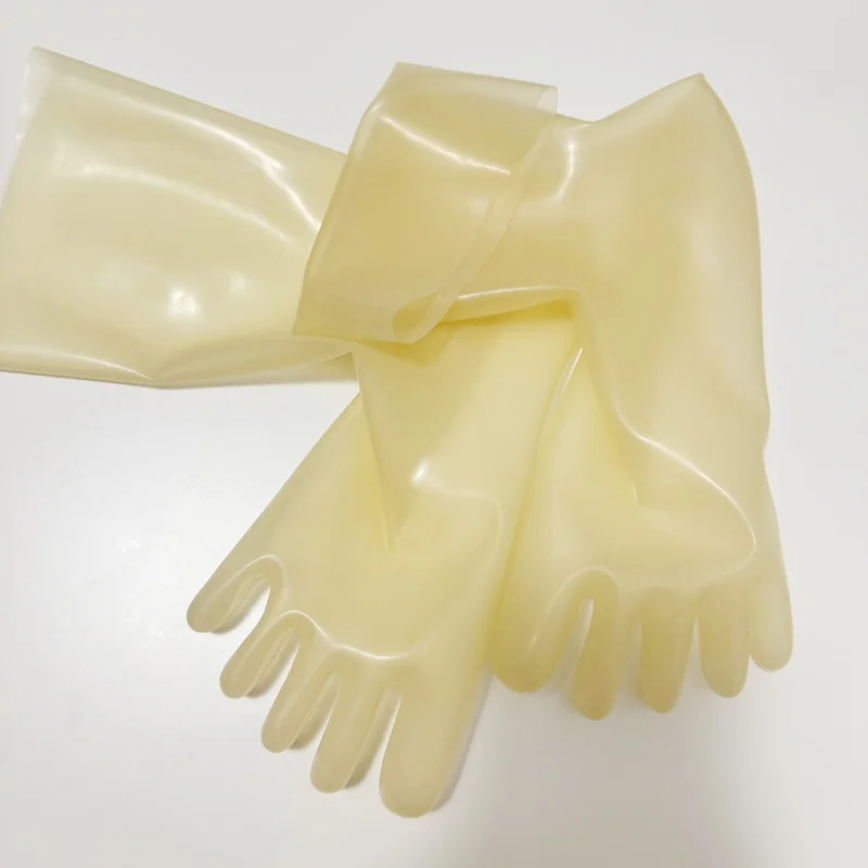One-piece transparent thin latex five-finger socks 0.25mm