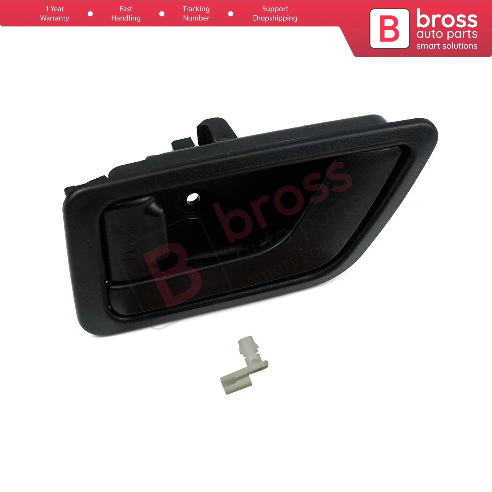 For Hyundai Getz TB  Click BDP1107-1 Car Inner Interior Inside Door Handle Opener Plastic Black Left 82610-1C000 W01-7772312-2