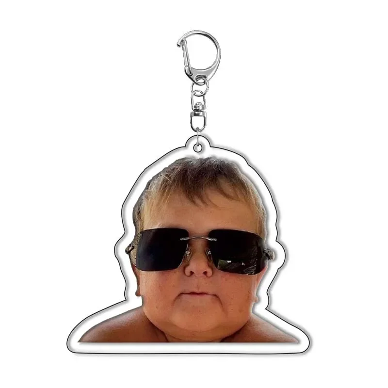 Funny Hasbulla Magomedov Keychain Khabib Hasby Cutest Figure Pendant Car Key Ring Bag Accessories Key Holder Jewelry Fans Gift