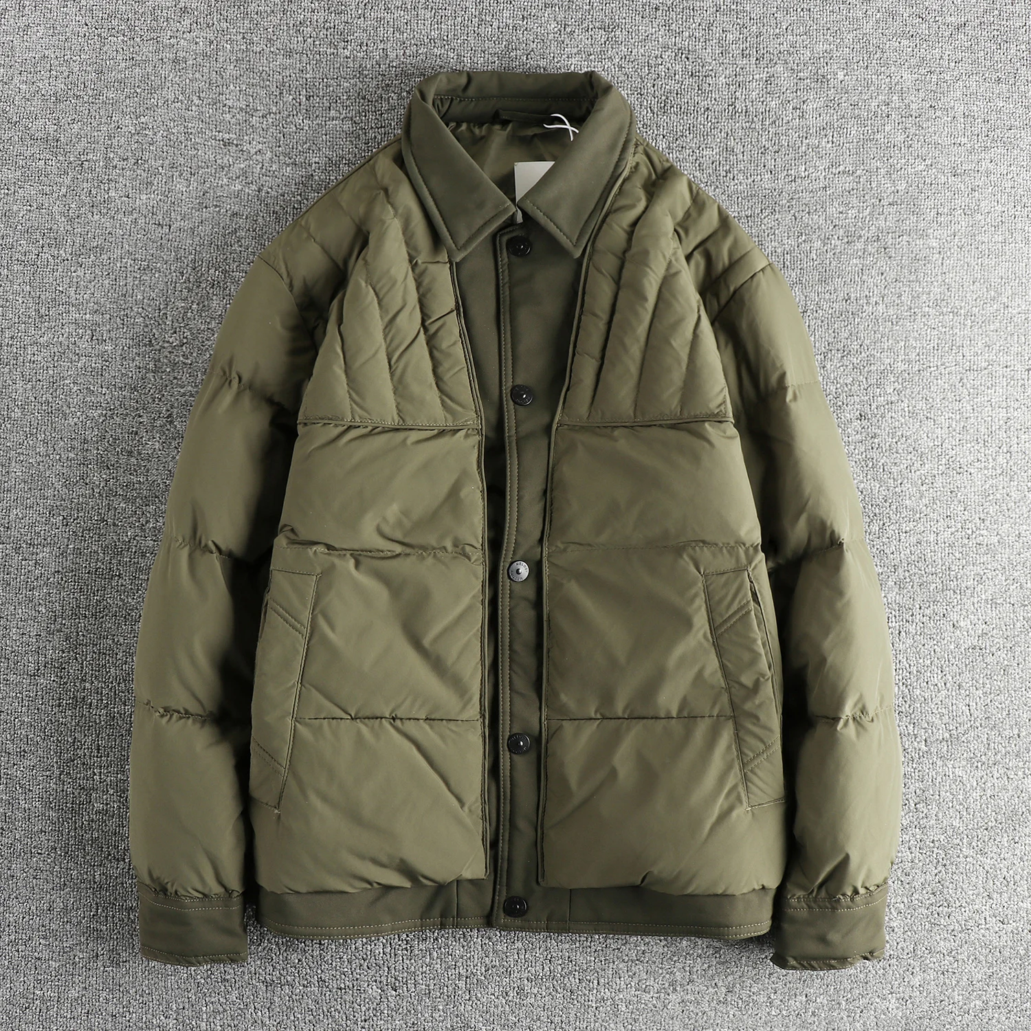 

American Design Style Men's down Jacket Thick Warm Collar Workwear Duck down Outerwear Winter New Arrival Youth Fashion