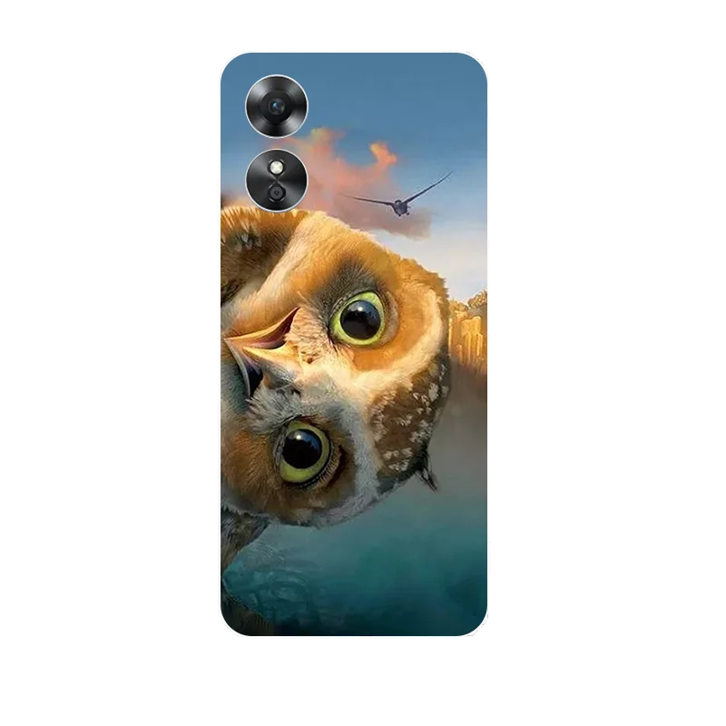 สําหรับ OPPO A17 A18 A38 กรณีฟุตบอลซิลิโคนนุ่มสําหรับ OPPO A17 CPH2477 17 ฝาครอบโทรศัพท์สําหรับ OPPOA17 etui Fundas