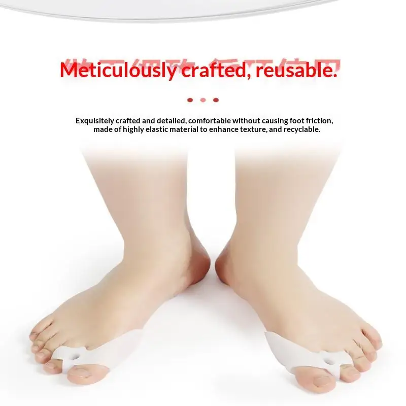 1 Paar besonders weiche Silikon-Zehenspreizer – effektive Fußpflegeprodukte für Komfort und Hygiene – ideal für die Anwendung bei Nacht oder zu Hause. – Detail 16