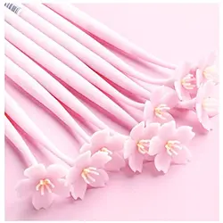 24 Pcs Gel Pens Set Cherry Blossom Neutral Water Pens Silicon Return Gift Birthday Party Supplies Stationery(0.5mm)
