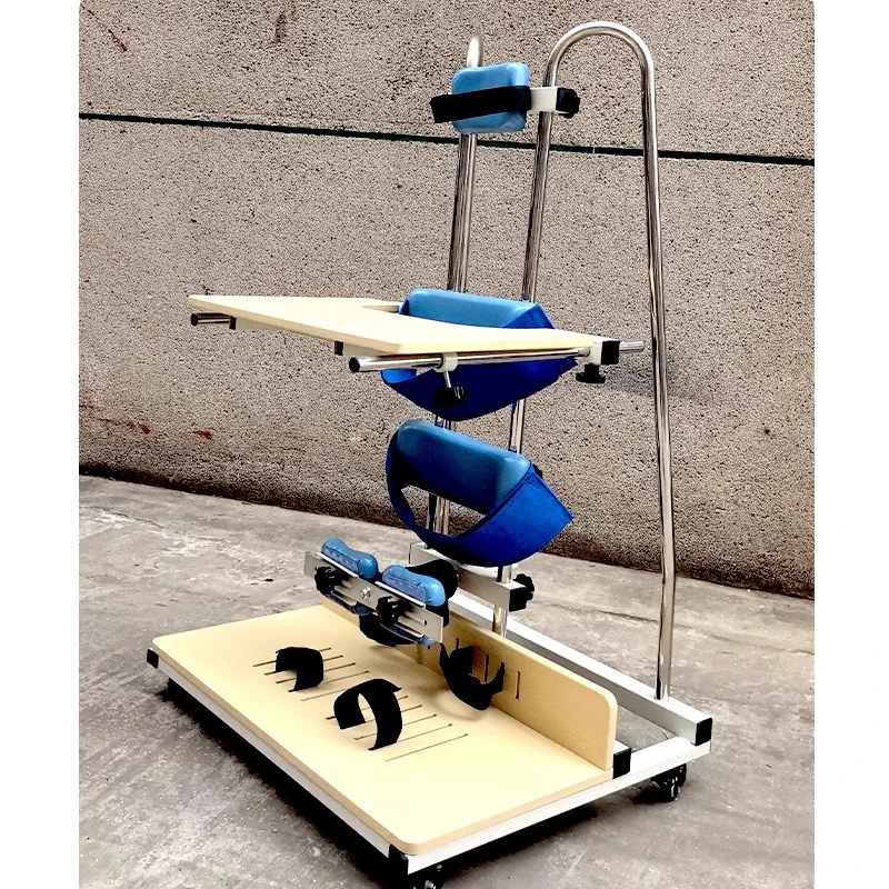 Children's standing frame cerebral hemiplegia infarction rehabilitation training equipment multifunctional standing bed