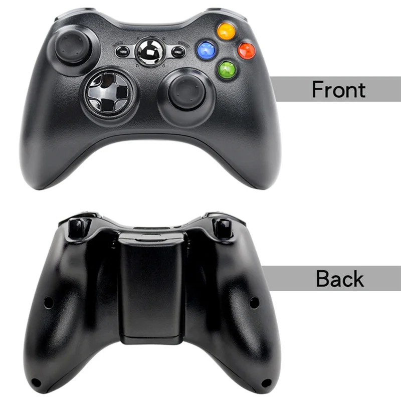 【تصميم أنيق】لوحة ألعاب لاسلكية 360 2.4G تدعم وحدة تحكم بلوتوث عصا التحكم لـ X Box 360 Jogos Control Win7/8/10 PC