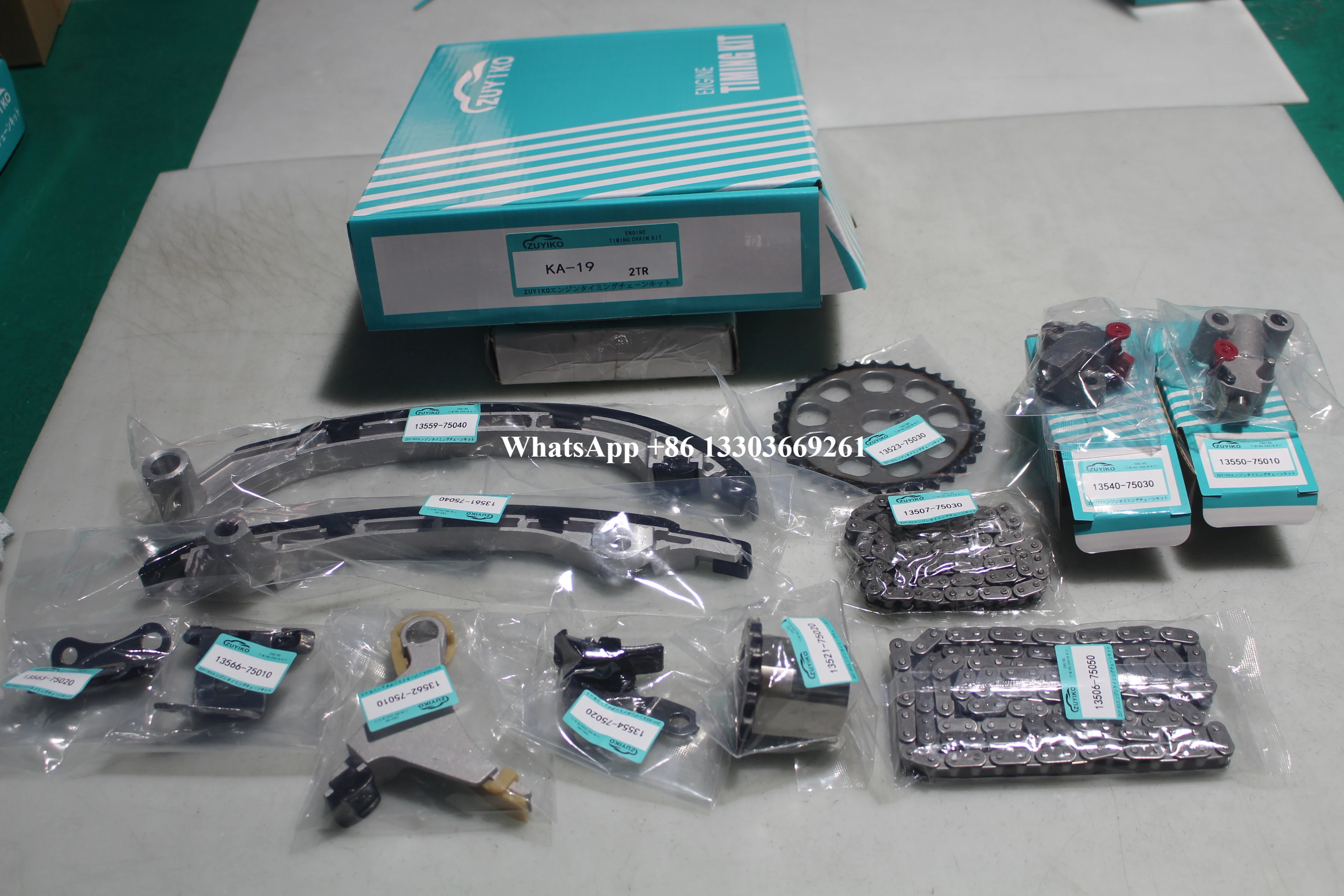 

2TR-FE 2TR TIMING CHAIN KIT FOR TOYOTA 2tr-fe 2tr engine timing chain set 13506-75050 KA-19