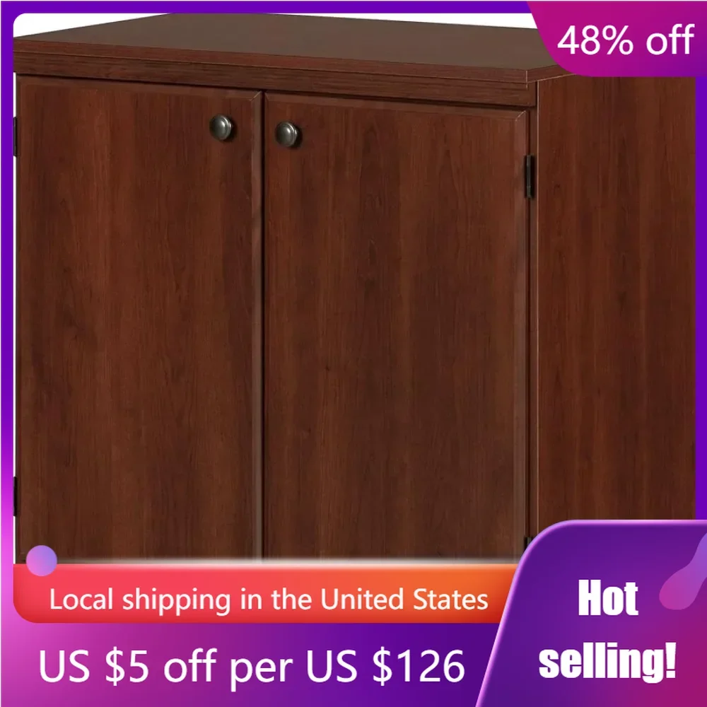 

Morgan Small 2-Door Storage Cabinet Filing Cabinets 19.38"D X 32.88"W X 32.38"H Royal Cherry Freight Free Furniture Office