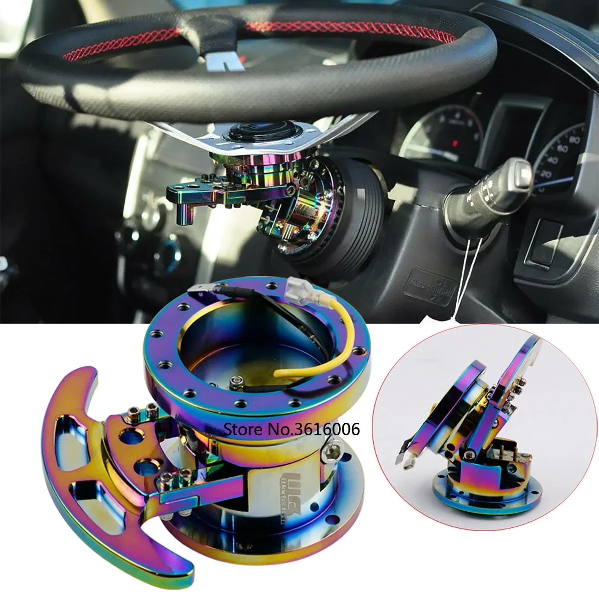 New High WORKS BELL GTC Tilt Racing Steering Wheel Quick Release Hub Adapter Body Removable Snap Off Boss Kit