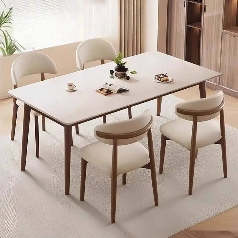 

Garden Small Space Dining Table White Decorations Living Room Dining Table Restaurant Wood Tavolino Da Salotto Furniture Home