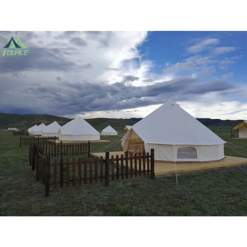 Camp Popular Bell Tent Luxury Durable Waterproof Outdoor Tent Camping & Hiking Camping Accessories Yurt Tent