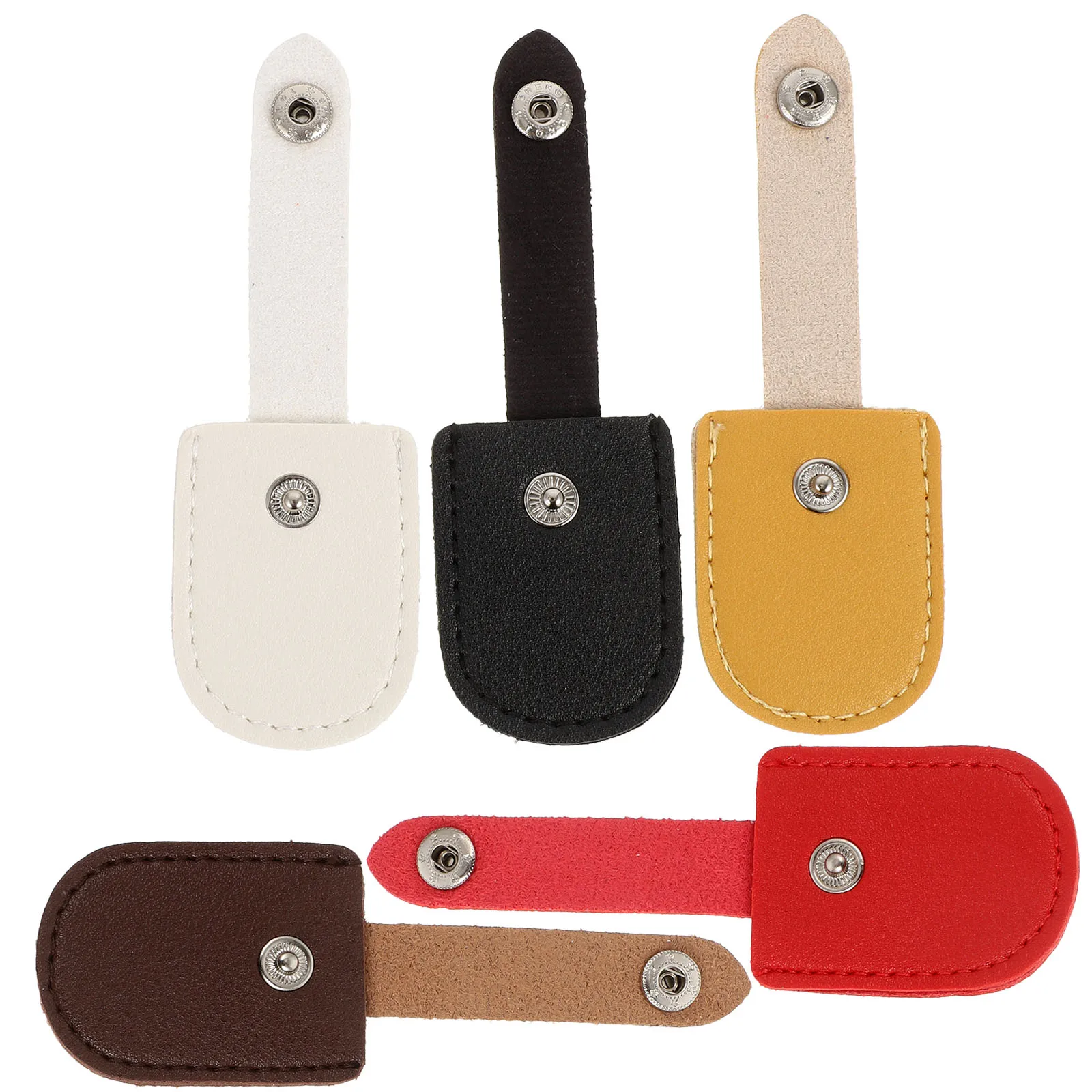 5 uds cubierta de pinza para cutículas Pu cortaúñas Protector herramienta de manicura duradera para uso en salón de uñas cubiertas de tijera para cutículas