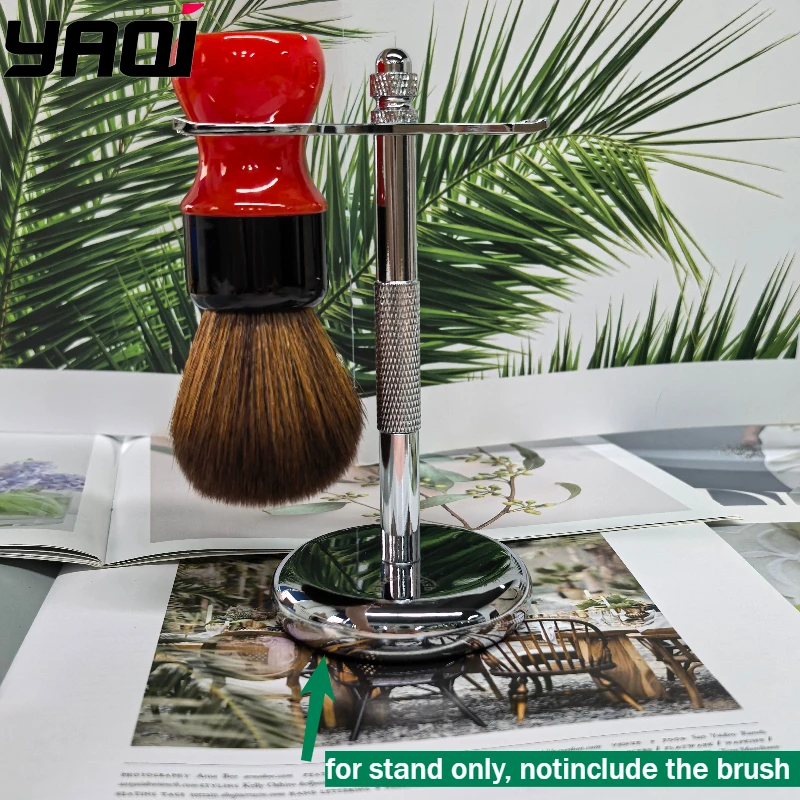 2026 YAQI Mens Shaving （Brush And Razor ）Stand, for 26-28mm Knot Brush