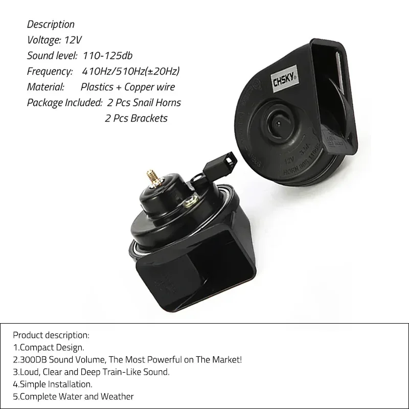 Car Snail Type Horn Accessories Modified Tweeter High Bass Styling For Hyundai Tucson NX4 2021-Pre