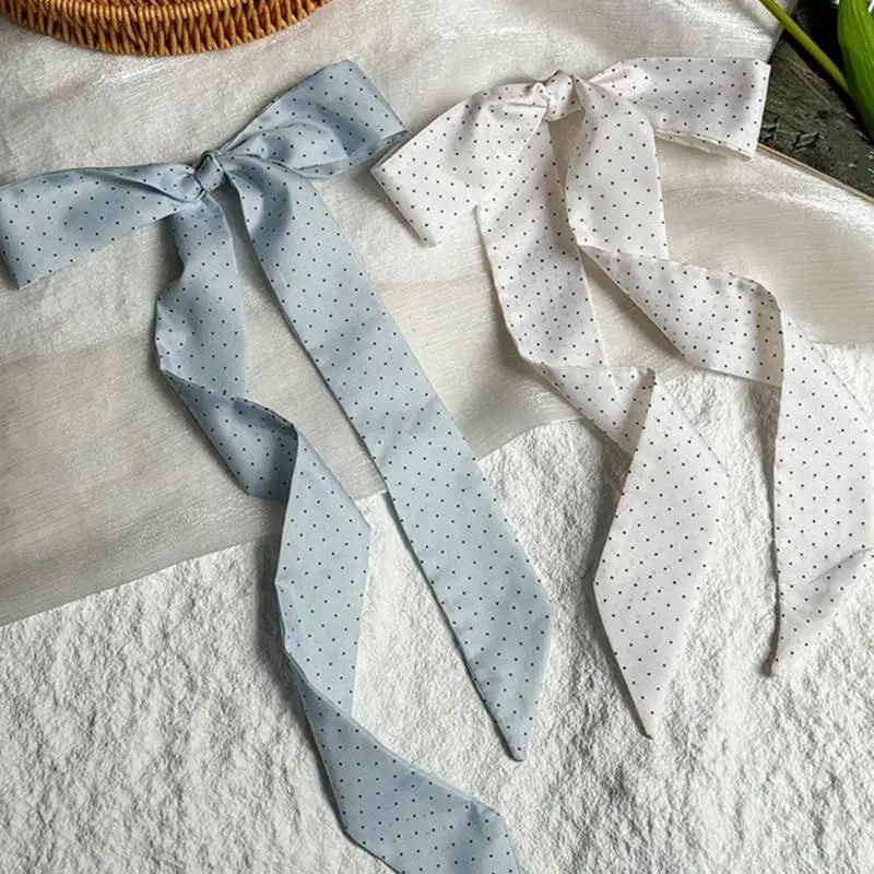 2025 New Elegant French Scarf With Round Dot Pattern Soft Polyester Fabric Compact Foldable Kerchief For Commute Daily