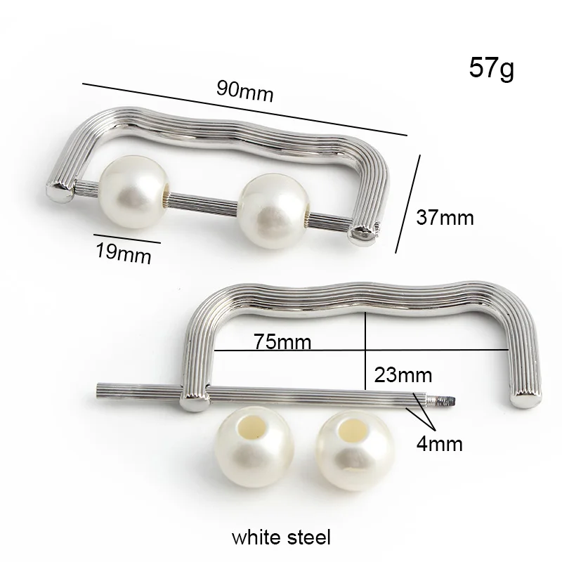 5-10-30Sets White Steel Metal Clasp Turn Locks For Bag Handbag Shoulder Purse Closure Twist Lock Decorative Hardware Accessories