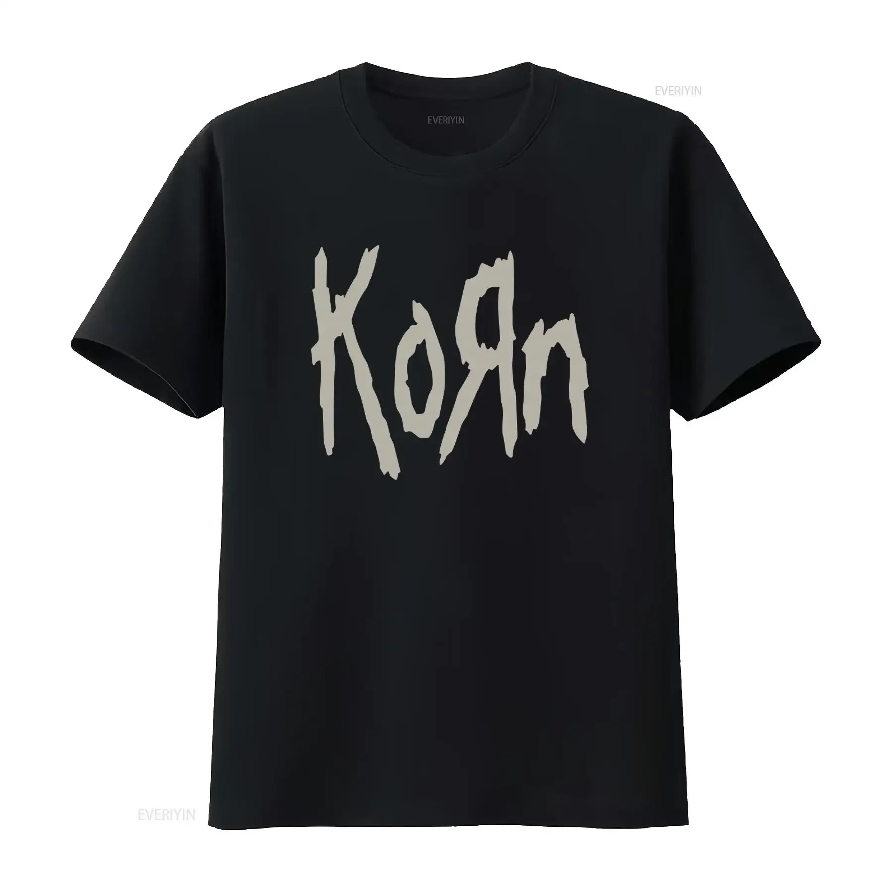 KoRn Band 1996 Vintage Giant Life Is Peachy Black Silver Cotton Men's L T Shirt vintage Washed Soft Versatile Stylish
