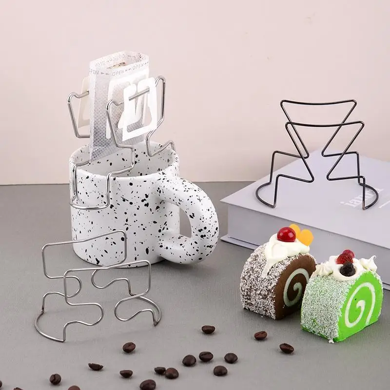 New Stainless Steel Hanging Ear Coffee Drip Stand Portable Hand Brew Filter Holder Coffee Dripper Rack For Home Office Camping