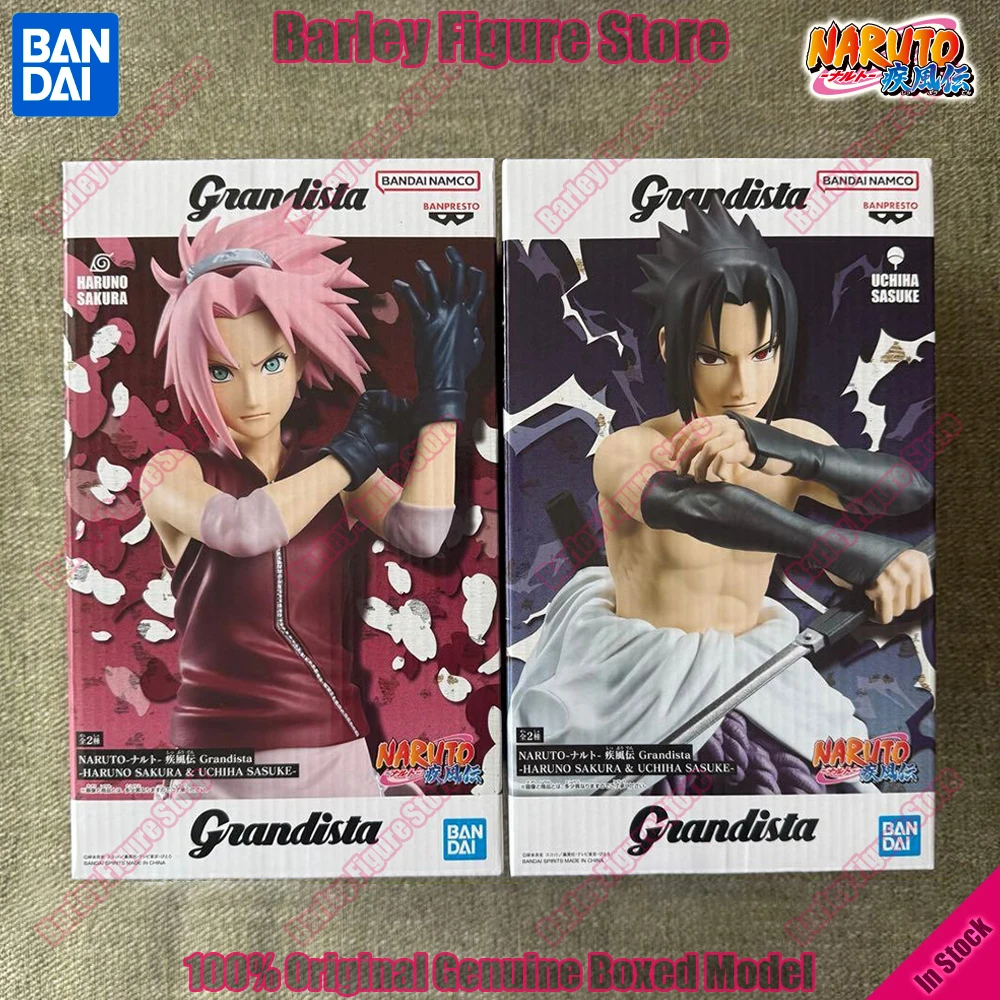 

Original In Stock Bandai Grandista Naruto Shippuden Haruno Sakura Uchiha Sasuke Collectible PVC Figure Large Size Statue Set