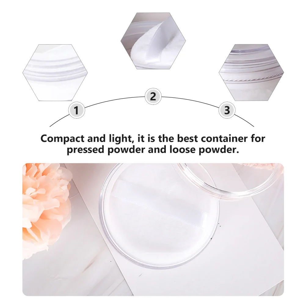 

10 pcs Makeup Container Lightweight Portable Travel Containers Powder Case For Loose Powder No Leakage