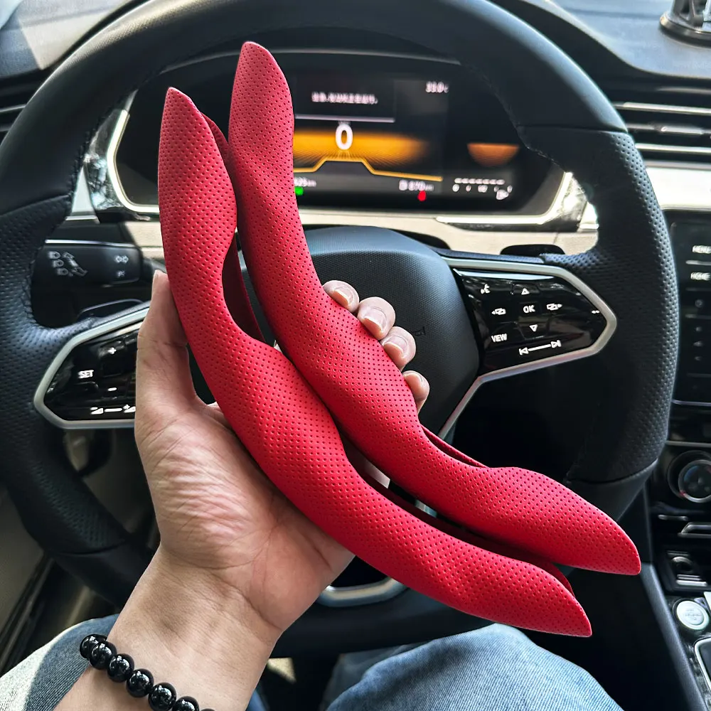 Winter Warm Super Thick Plush Car Steering Wheel & Gearshift Handbrake Cover Protector Auto Accessories 2025 New Decoration