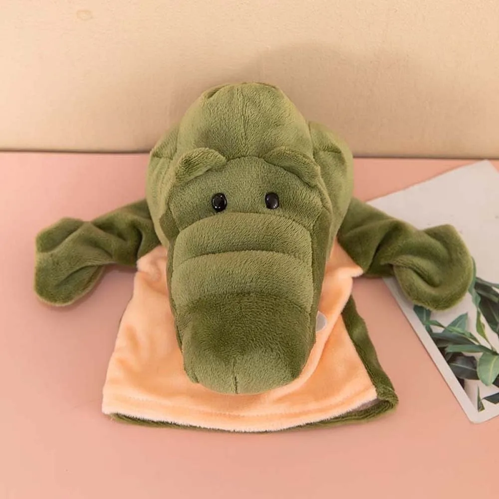 Knuffeldier Handpop Interactieve Cartoon Hand Vingerpoppetjes Koe Aap Sussen Poppen Kleuterschool Verhaal Rekwisieten