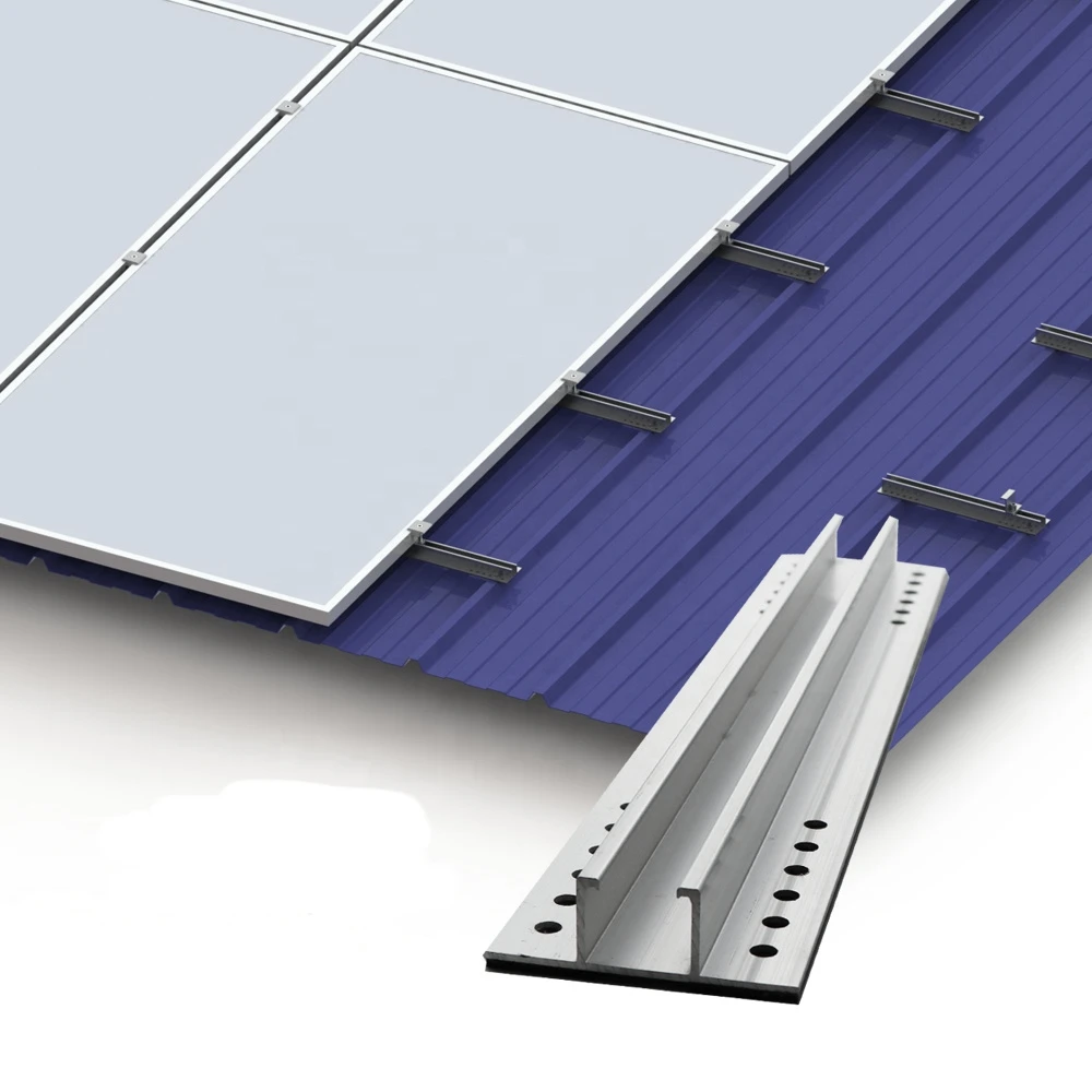 Trapezoidal Roof Railless Mini Rail PV Bracket, Aluminum Accessories, Lightweight Solar Energy Fittings for Quick Outdoor Solar