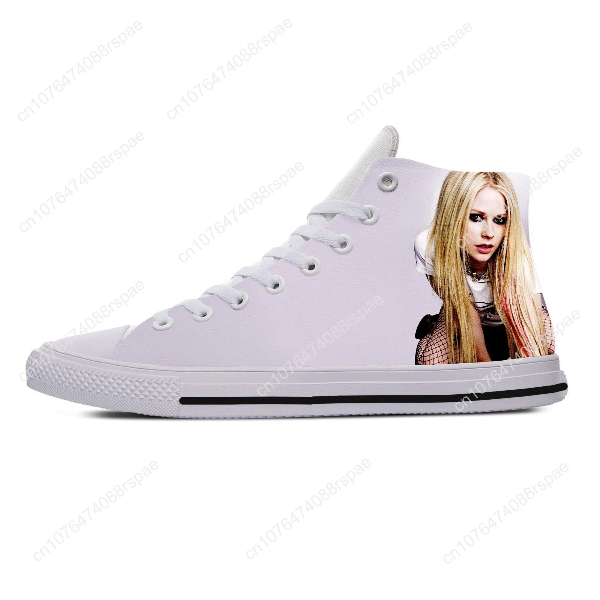 Hot Cool Summer Fashion Avril Lavigne High Sneakers Menwomen scarpe Casual di alta qualità di alta qualità classiche ultime scarpe da tavola