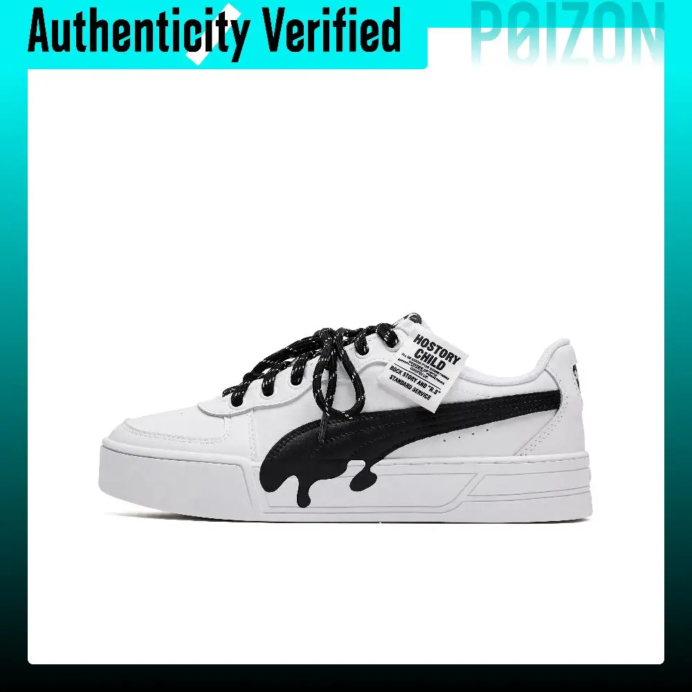 PUMA Skye Ink Shadow Rebel Leather Slip Resistant Abrasion Resistant Low top Skateboard Shoes Women's 374764-02（Team2284-）