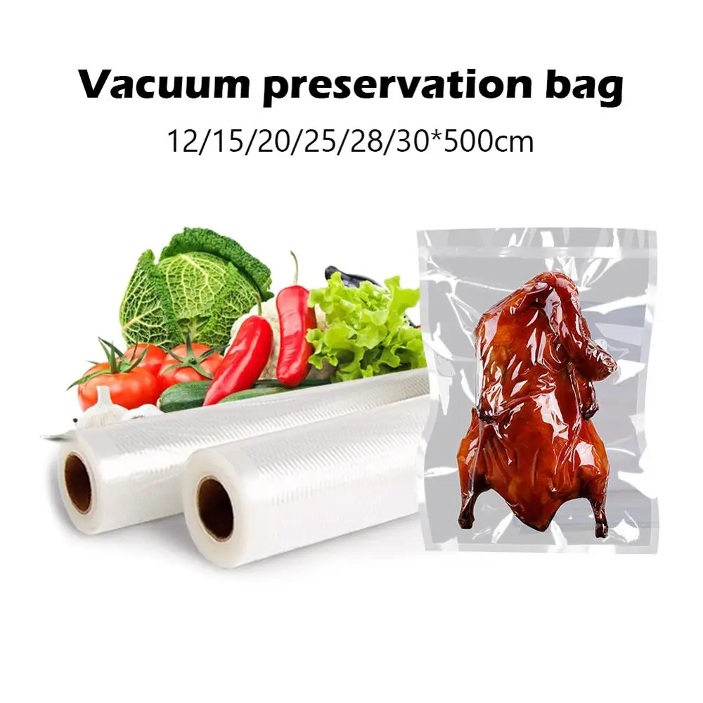 Food Vacuum Bag Storage Bags Rolls Thickened Long Keeping Food Fresh Bags for Vacuum Sealer Machine 12/15/20/25/30*500cm