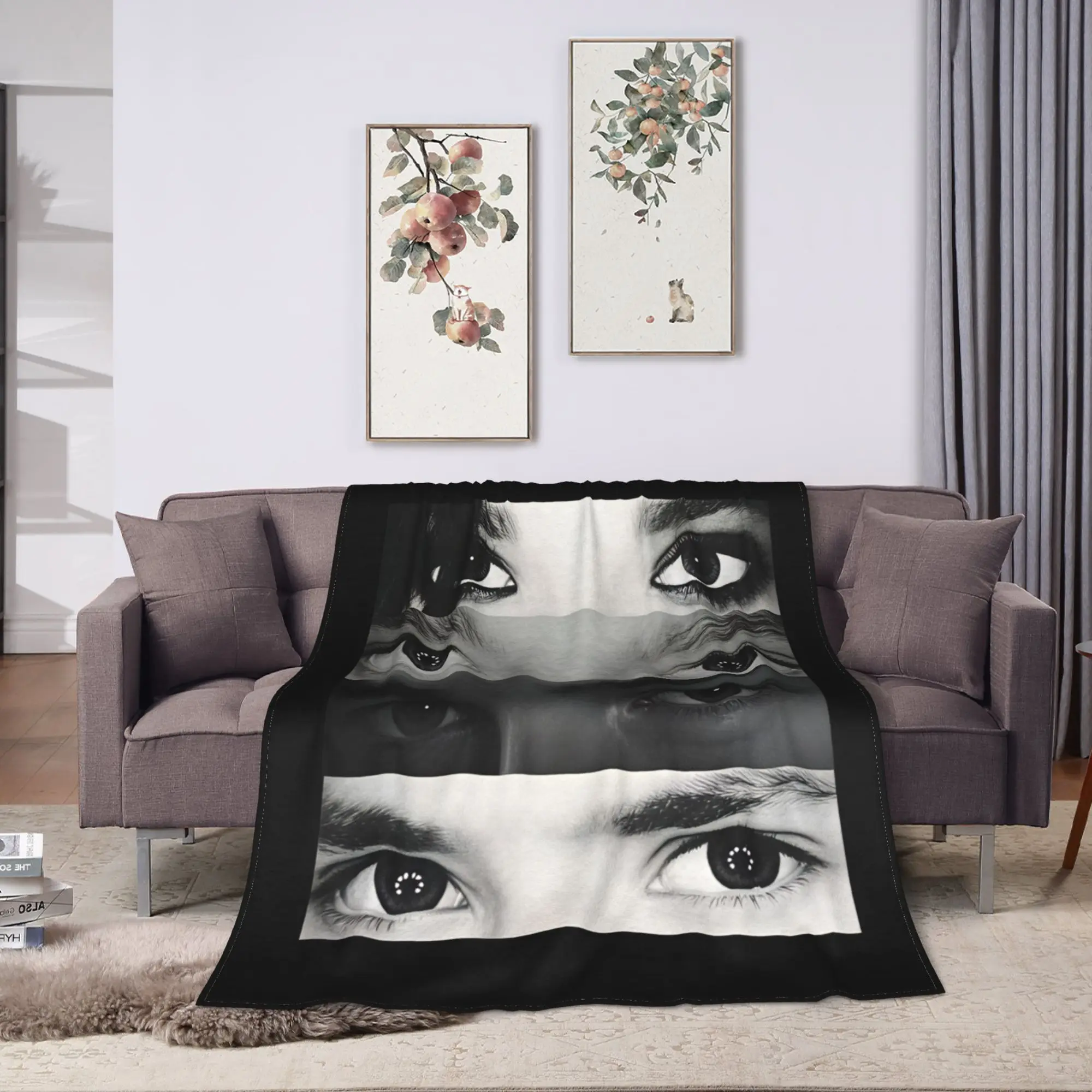 Tokio Hotel Bill Tom Kaulitz  Warm Soft Blankets  Travel Office Plush Bedding Throws Outdoor Flannel Bedspread Sofa Bed Cover