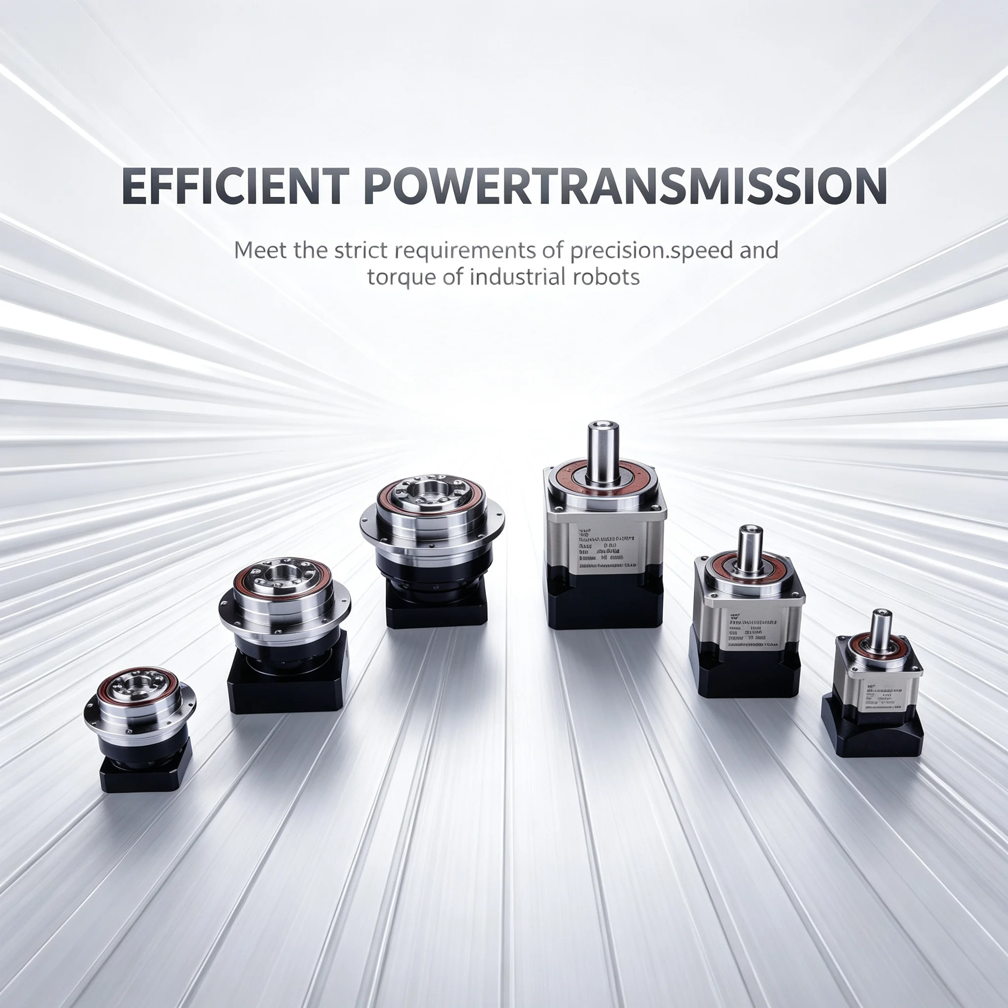CNC Precision Stepper Motor Planetary Gearbox with 20:1 Ratio 4000-8000 RPM Input Speed for Industrial Automation Farm Machinery